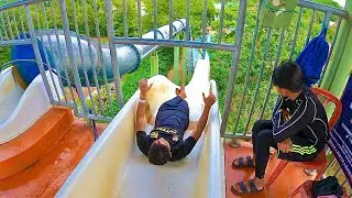 Water Slides at A'Famosa Water Park in Melaka Malaysia