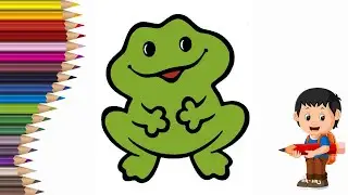 How to Draw Frog Easy 🐸 for Kids