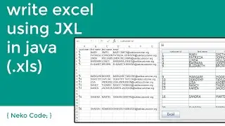 write excel using JXL in java (.xls)