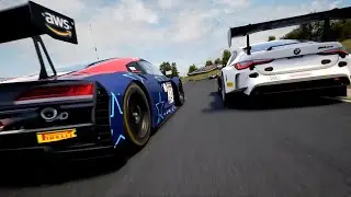 The Duels. Last lap Kyalami for the win. Audi R8 LMS EVO GT3 VS BMW M4 GT3.