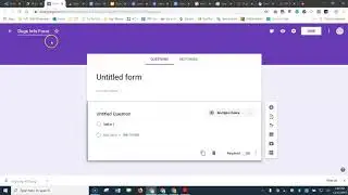 Google Forms - title your Form