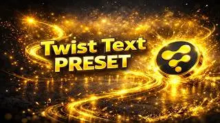 ( FREE PRESET ) Three 3D Twist text presets.