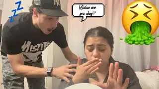 Getting Sick in the Middle Of The Night *BOYFRIEND HAS THE BEST REACTION*