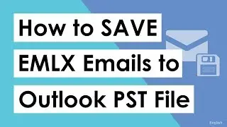 How can I save EMLX files to PST files?