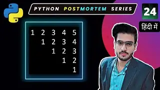Star Patterns Python Program #24 | Star Patterns python playlist