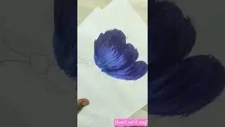butterrly with oil pastel colors... #butterfly #oilpastel #blue #purple #creative #viral #shorts