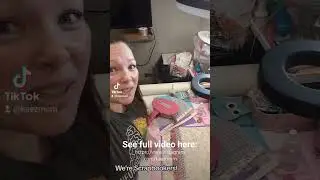 #ofcourse #trend with @jqcrafty We're Scrapbookers! Full video on our IG & TikTok 🩷#scrapbooking