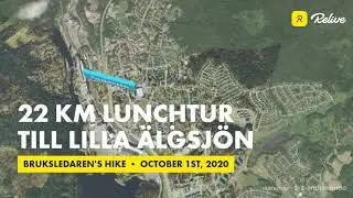 22 km lunchtur via Bruksleden till Lilla Älgsjön