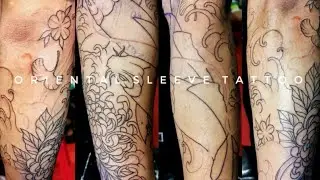 My Oriental Sleeve Tattoo | Work in Progress
