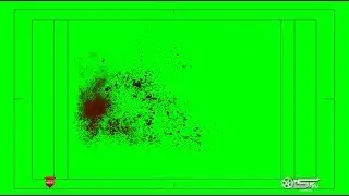 4k Blood SPLATER  Green Screen Hit, Splat 02