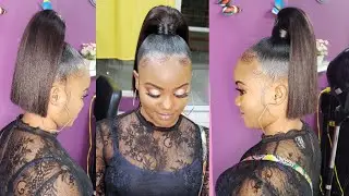 Hair tutorial : How To Blunt cut ponytail