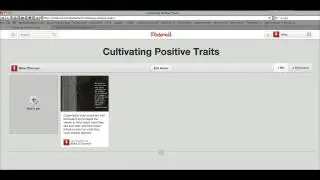 Adding a pin on Pinterest
