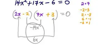 Quadratic Equation Solving by Factorising