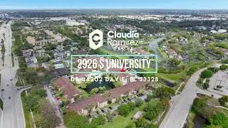 2926 S University Dr #6202 Davie, Fl 33328 BY Claudia Ramirez Group