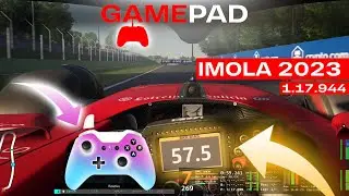 Imola Hotlap with Display | Gamepad | NEW Formula Hybrid 2023 V2 | Assetto Corsa