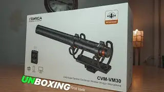 Unboxing Comica Cvm-vm30 WIRELESS Shotgun Microphone