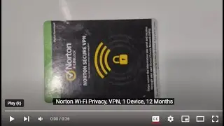 Norton Wi-Fi Privacy, VPN, 1 Device, 12 Months    