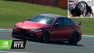 Alfa Romeo Giulia GTAm | Imola  | Assetto Corsa Evo | Thrustmaster T300 POV
