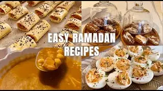 Easy Ramadan Recipes for Iftar🌙 Moroccan Harira, filled dades, eggs and tuna pastry. ASMR