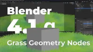 Blender 4.1 Alpha Geometry Nodes Grass