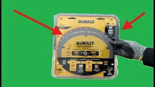 Dewalt 10-inch miter blades/table saw blades/60-teeth and 32-teeth Unboxing/ testing/ASMR/DW3106P5