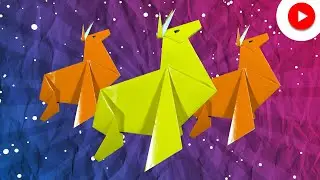 Santa's paper deer / Christmas and New Year's origami