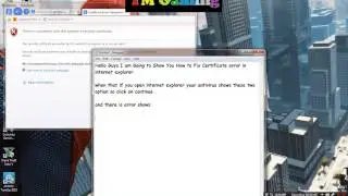 How to Fix Certificate error in Internet Explorer