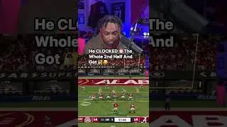 When Trying to Clock The Whole 2nd Half Goes WRONG 😂 #CFB25 #RollTide