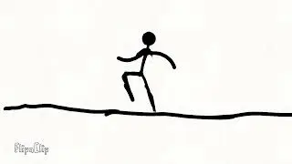a running and sliding animation