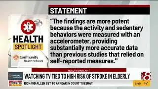 Health Spotlight: Watching TV tied to high risk of stroke in elderly