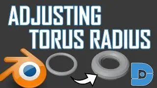 Switching From Maya to Blender 2.82 - Adjusting Torus Radius With Shrink Deflate Tool