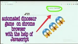 i automated dinosaur game on chrome browser