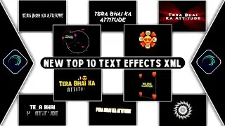 Text Animation Presets For Alight Motion | Alight Motion Text Effect XML File | Text effect presets