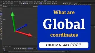 What are Global and Local coordinates Cinema 4D 2023 @MaxonVFX ​
