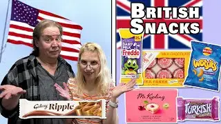 AMERICANS React to BRITISH SNACKS for the FIRST TIME!!
