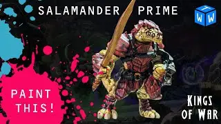 How to Paint a Salamander Prime for Kings of War (Lizardmen) or Warhammer