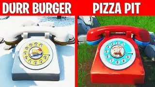WÄHLE die NUMMER von DURRR BURGER  / WÄHLE die NUMMER von PIZZA PIT am großen TELEFON ☆ Fortnite