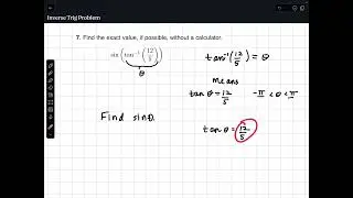 Trigonometry. Simplifying an Inverse Trig Expression.