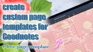 how to create your own page template for Goodnotes using Keynote and Procreate