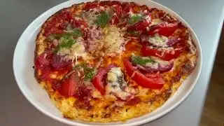 ПИЦЦА БЕЗ МУКИ/ПОЛЕЗНО И ВКУСНО🍕🍕