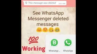How to see WhatsApp deleted messages | This message has been deleted
