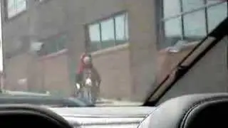 Atlanta Hawk on Motorcycle