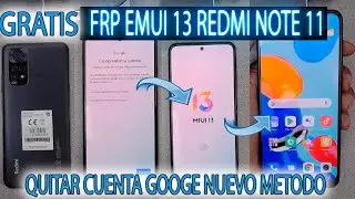 FRP XIAOMI REDMI EMUI 13 NUEVO METODO QUITAR CUENTA GOOGLE NOTE 11 2201117TL SIN PC SIN PROGRAMAS