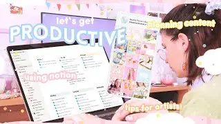 HOW I STAY PRODUCTIVE AS AN ARTIST! Organizing my schedule, Planning & HOW to CREATE CONTENT EASILY!