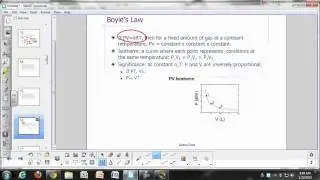 Physical Chemistry Lecture: Ideal Gas Behavior, part 1