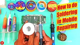 How to use soldering Iron in mobile phone repairing | Desoldering | Soldering Tips  Tutorial#7