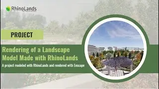 Rendering of a Landscape Model Made with RhinoLands