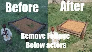 Unreal Engine 5. How to Remove Foliage under Buildings and Other Actors on scene