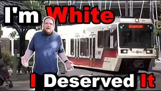 A white man was just pushed in front of a train by thug who was interviewed by local news last year.