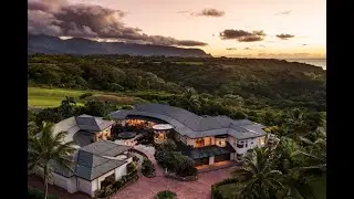 See Kauai Compound With Marble Bridge Over Koi Pond, 22-Car Garage, Stunning Views